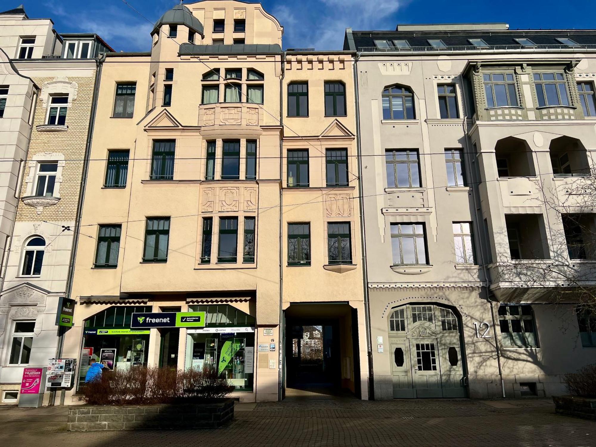 Edler Wohnraum Luxurioeses Studio Im Zentrum Mit Balkon, Kaffeevollautomat, Klima & Parkplatz Zwickau Eksteriør bilde